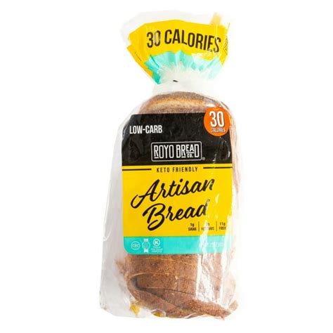 Royo bread reviews. Royo Bread Sliced Bread can fit into the most restrictive of low-calorie or low-carb diets. It has only 30 calories per slice, and only 2 grams of net carbs, including 11 grams of dietary fiber. Plus, it has 0 grams of fat 