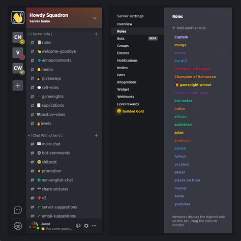 Rp discord server template. FiveM vMenu Server Discord Template. 1. Template Made By Von Developments#2705. roleplay. /template load name_or_id: AcqnCEKecSAT. Add to Discord. Create New Server. Preview Report. 