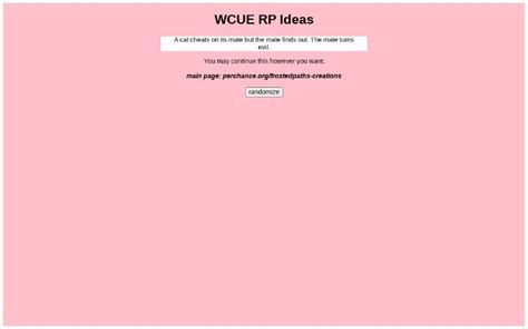 Rp ideas generator wcue.  6.  If this is against the rules in some games, it...