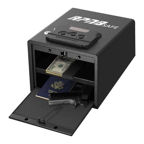 Rpnb. Security – RPNB RP311F Biometric Auto-Open Handgun Safe. The RPNB RP311F Biometric Auto-Open Handgun Safe is built with full solid steel construction.In addition, security features include anti-pry bars, interior hinges and interior shielding that prevent tools from entering the safe and poking around at the release mechanism or … 