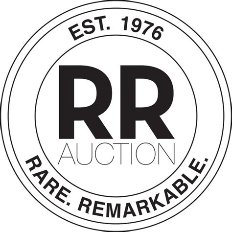 Rr auction. Sold For: $100,000 (w/BP) Estimate: $100,000+. Auction #638 - June 23, 2022. Closed. RR Auction's first-ever Summer Remarkable Rarities event brings 50 unique historical autographs and artifacts to the bidding block in a sensational live. 