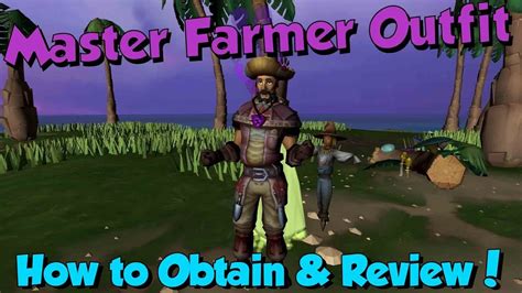 Master farmer outfits. Reclaimable from Diango. Items that contribute to a set bonus. Master farmer jacket is part of the master farmer outfit. This piece is created by combining animal farmer jacket, crop farmer jacket, and tree farmer jacket.. Rs3 master farmer outfit