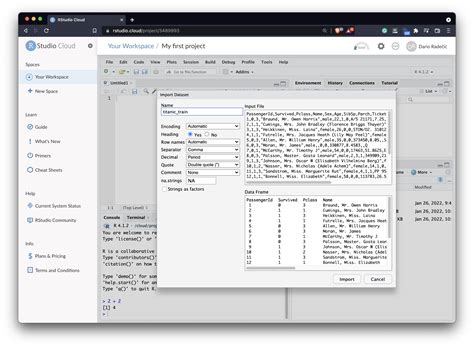 Rstudio online. 1.4.1 The panes. When you start RStudio for the first time, you will see three panes. The left pane shows the R console. On the right, the top pane includes tabs such as Environment and History, while the bottom pane shows five tabs: File, Plots, Packages, Help, and Viewer (these tabs may change in new versions). 