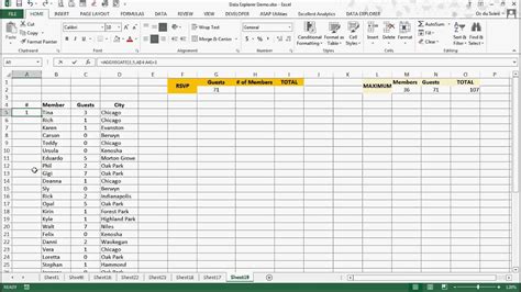 Rsvp List Template Excel cabai