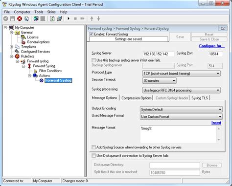 Rsyslog configuration: forwarding log files with file names, handle ...