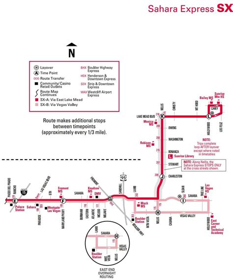 July 2023 108 DESERT INN SAHARA Center Bonneville Transit Center (BTC) . 