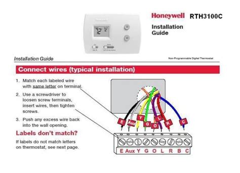 Rth6580wf1001 installation manual. 1.8 Install quick reference card Fold quick reference card along score lines, and slide it into the slot on the back of the thermostat. 1.9 Attach thermostat to wallplate Align the thermostat onto wallplate and snap into place. Back of thermostat Quick reference card MCR33858 MCR33916 M33860 HOLD Install your thermostat. Connect your home Wi-Fi ... 