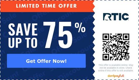 RTIC Father's Day 2023 Ads, Coupon & Promo Code | Verified Sep 2023. All Deals. 50. Coupon Codes. 0. Online Sales. 50. Get instant savings with our AI Coupon Finder! Try Now. RTIC. Some Restrictions Apply. Limited Time Offer. No RTIC Coupon Code Needed. Prices Reflect Discount. Verified Used 102 Times. View Sale.
