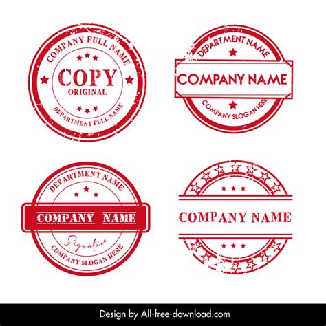 Rubber Stamp Design Template Free Image Download
