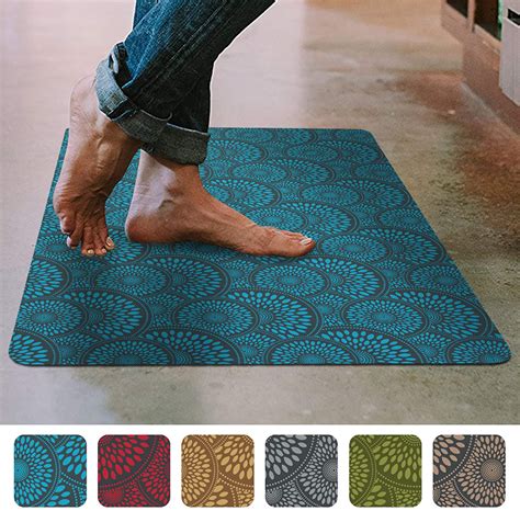This item: GOYLSER Boho Kitchen Rugs and Mats Non Skid, 5ft Jute Kitchen Floor Rug in Front of Sink Absorbent - Rubber Backing Large Kitchen Doormat Rug Mat, 60x26 inch, Deep Brown $46.99 $ 46 . 99 Get it as soon as Wednesday, Nov 29 . Rubber backed kitchen rugs