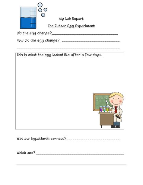 Rubber egg experiment lab report.  Methods For this lab we needed an egg, ...