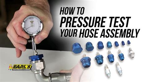 Rubber hose assembly pressure testing guide. - Corrigindo o passado, construindo o futuro.