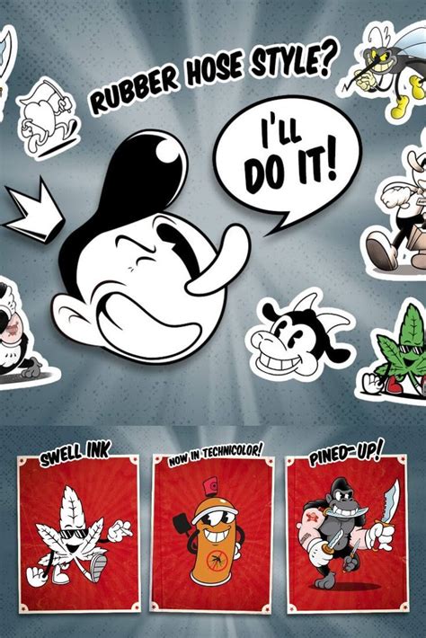 Rubber hose style.  Nostalgia monitor.  See examples of famous characters and how to...