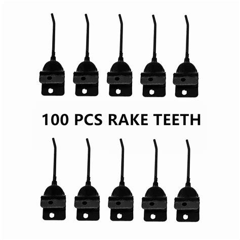 Rubber rake teeth.  HWeighs 3/5 lb.  Single tooth will replace John De...