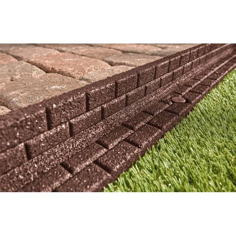 Rubberific Brickface Landscape Edging 2 pack - Brown - Flexible …