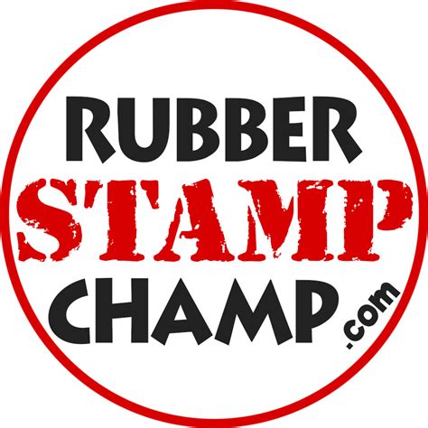 This top quality self-inking stamp is one of our top sellers and can be customized with up to 6 lines of text or your custom B&W artwork at no extra charge This medium sized stamp can also be used for stamping large one-word messages in your choice of 11 ink colors. . Rubberstampchamp