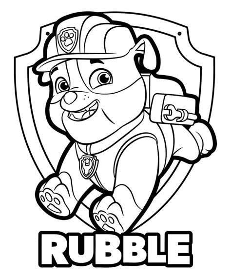 Rubble And Crew Coloring Pages
