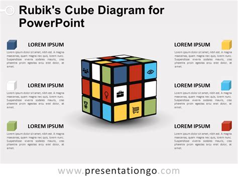 Rubik S Cube Diagram For Powerpoint Presentationgo