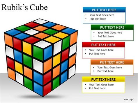 Rubix Cube Powerpoint Diagram Pslides