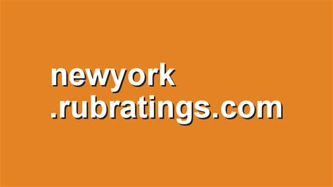 Rubratings ny. Things To Know About Rubratings ny. 