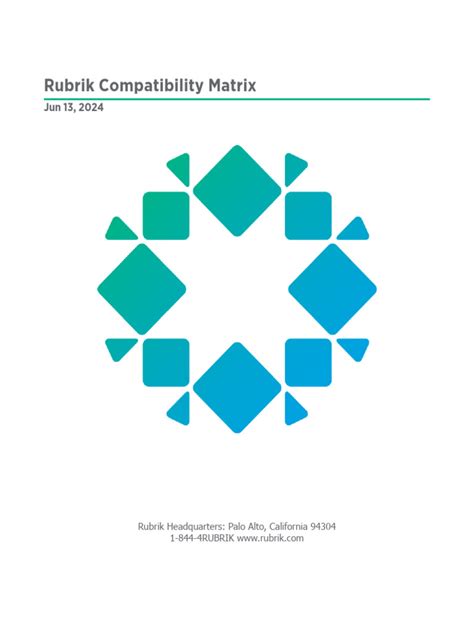 Rubrik cdm compatibility matrix.  Product documentation Rubrik CDM unifies ...