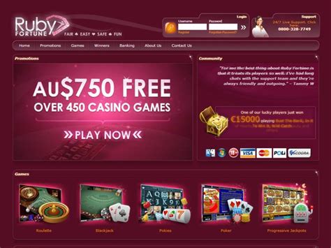 Ruby Fortune casino Australia pokies
