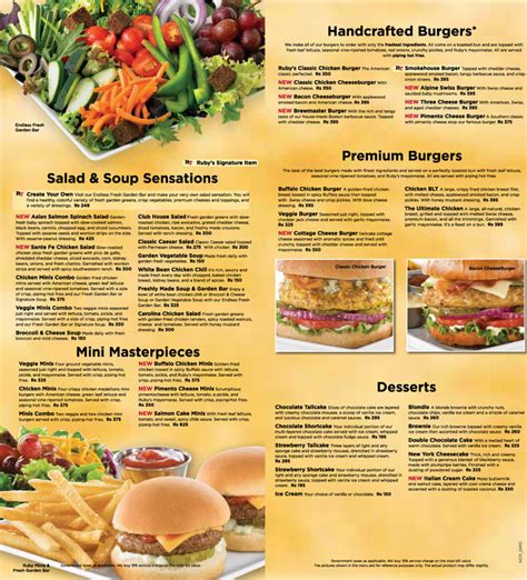Ruby Tuesday Nutrition Menu Besto Blog