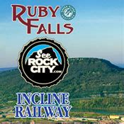 Ruby falls combo tickets. 1400 Patten Road Lookout Mountain, GA 30750. 706-820-2531. tickets@seerockcity.com. About the company Rock City Gardens is a true marvel of nature featuring massive ancient rock formations, gardens with over 400 native plant species, and breathtaking "See 7 States" panoramic views. 