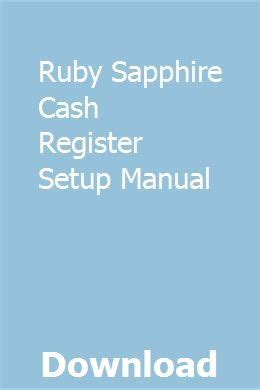 Ruby sapphire cash register setup manual. - Thermal energy heat guided answer key.