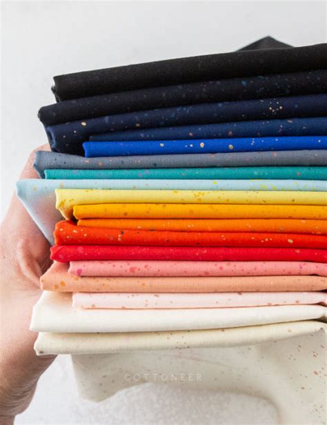 Ruby star society speckled fabric.  It's essentially a small paint splatter featuring met...