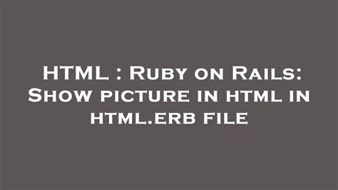 Ruby with CGI, ERB and HTML Forms YouTube