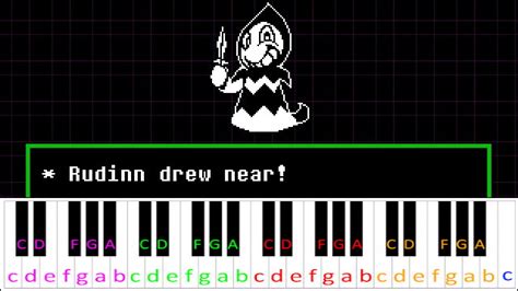 Rude Buster (Deltarune) Piano Letter Notes - Blogger