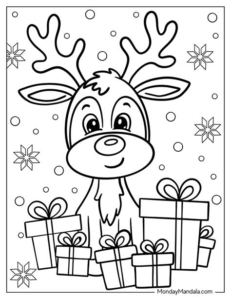 Rudolph Christmas Coloring Pages