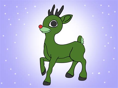Rudolph The Red Nosed Reindeer Drawing Easy