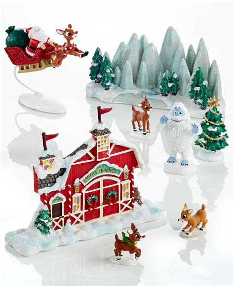 Rudolph christmas village. Get ready for Christmas with this light-up Rudolph village! Free figurines and accessories. 