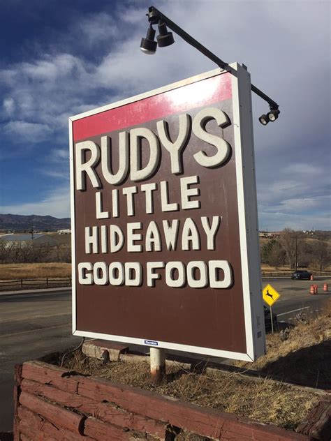 Rudy's Little Hideaway Restaurant: We liked it! - See 145 traveler reviews, 111 candid photos, and great deals for Colorado Springs, CO, at Tripadvisor.. 