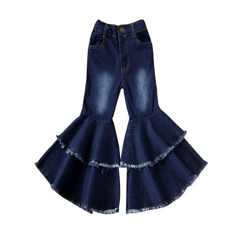 Ruffled Bell Bottom Jeans - Walmart