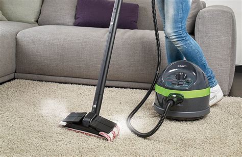 Rug steamer. FH 50150 is a lightweight steam cleaner that comes packed with an automatic detergent mixing compartment for optimal cleaning your carpet floor. This carpet steam cleaner comes with 8” hose and upholstery tool for deep cleaning hard to reach stairs and other areas on your floor. 6. McCulloch MC1275 Heavy-Duty Cleaner. 