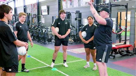 Rugby Lineout Throwing Activity for changing length - YouTube