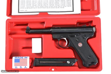 Ruger Pistols - Mark III and Mark III 22/ ... Simple, rugged, and affordable, the Ruger Mark III Target Rimfire Pistol continues the legacy created by the Ruger Standard, Mark I and Mark II pistols with today's engin ... WITH 4 3/4" BARREL. COLOR BLUE/BLACK. CONDITION 97%. SERIAL NUMBER 271-34070. RUGER MODEL 22/45 MKIII IN .22 L.R. CALIBER ....