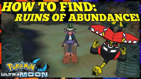 Ruins of Abundance - Pokemon Sun & Pokemon Moon …