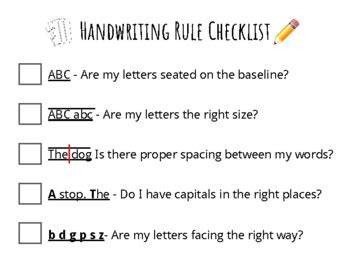Rules Handwriting image