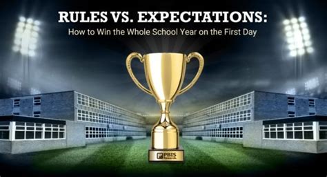 Rules vs. Expectations: Win the Whole School Year on the First Day