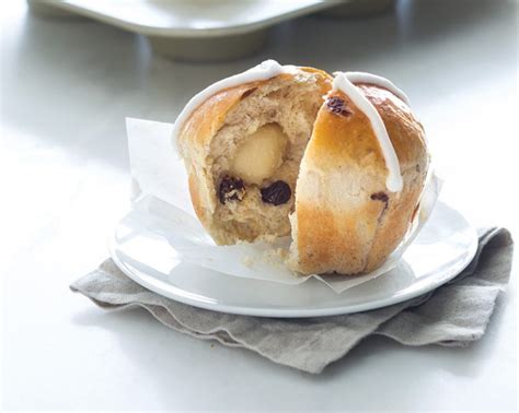 Rum Raisin Hot Cross Buns - Bake from Scratch