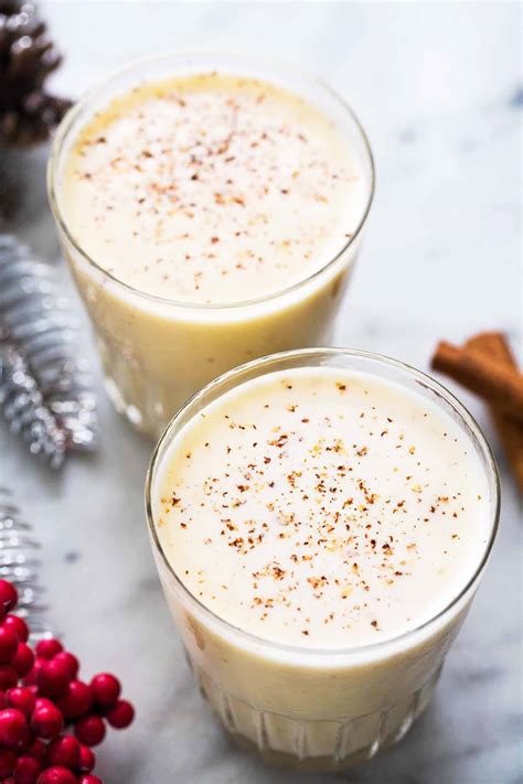 Rum and eggnog. Beat butter and sugars on medium speed until pale and fluffy (approx. 2-3mins). Reduce speed and add egg yolk, eggnog, and rum. Beat until well combined. Add flour mixture and mix until just combined. Refrigerate cookie dough for at least 3 hours up to overnight.**. Preheat oven to 350°. Line baking sheets … 