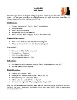 Rumble fish study guide antwortet doc. - Gd t hierarchy pocket guide y 14 5 2009 free download.
