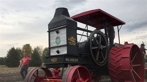 Rumely Oilpull Model "F" plowing at 2024 Rumely Expo - YouTube