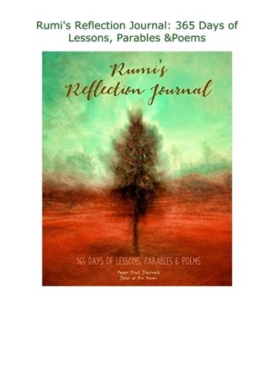 Read Online Rumis Reflection Journal 365 Days Of Lessons Parables  Poems By Not A Book