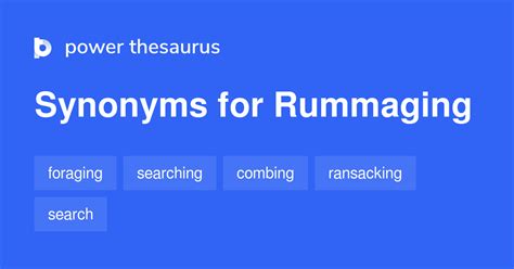 Related terms for rummage- synonyms, antonyms and sentences with rummage 