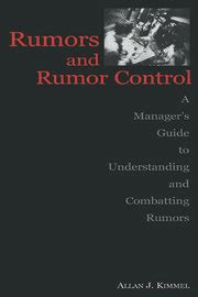 Rumors and rumor control a manager s guide to understanding. - Ley de vías generales de comunicación..